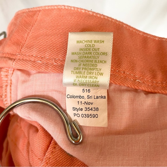 Lilly Pulitzer Coral Worth Straight Jean Pants Size 6 - Picture 8 of 10